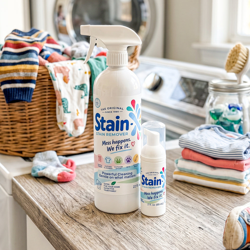 NEW! Stain-X Mommy Rescue Pack – All-in-One Fabric & Laundry Stain Remover Kit