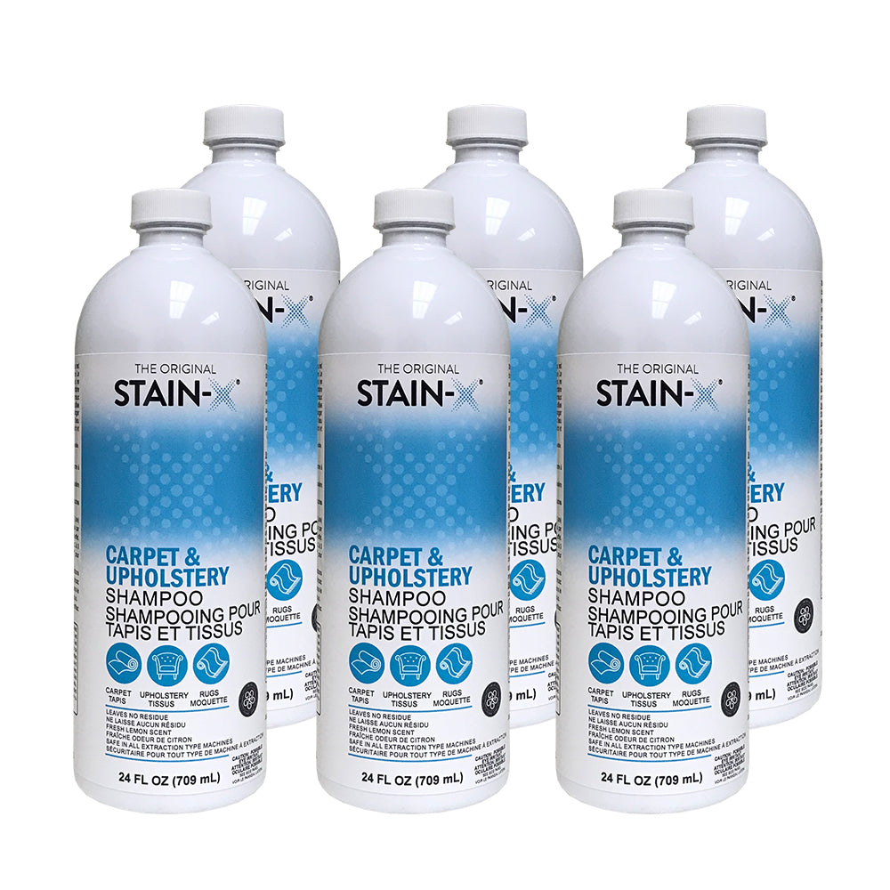 Stain-X Carpet & Upholstery Shampoo 24 oz 6 pk