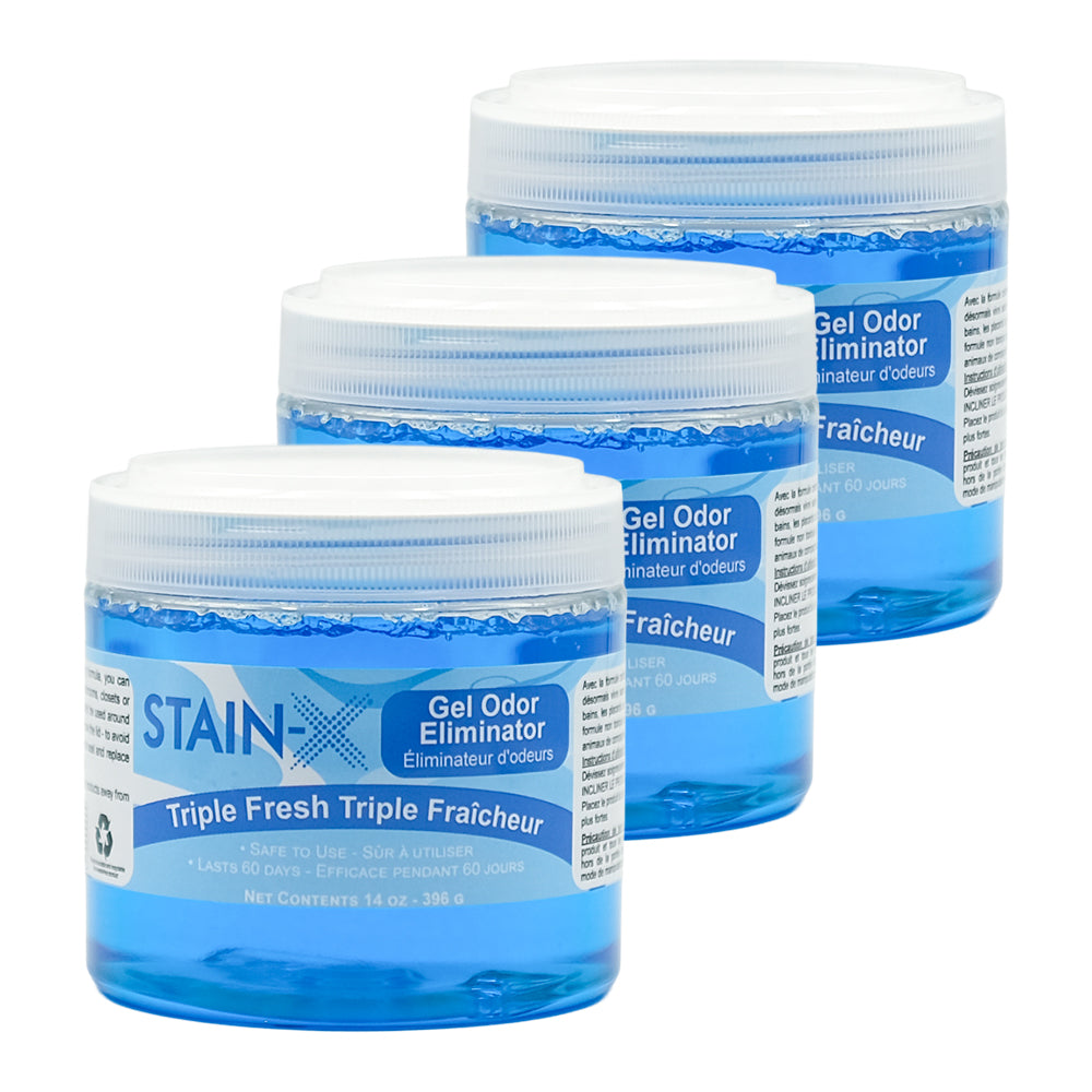 Stain-X Gel Odor Eliminator 14 oz Triple Fresh 3 pk