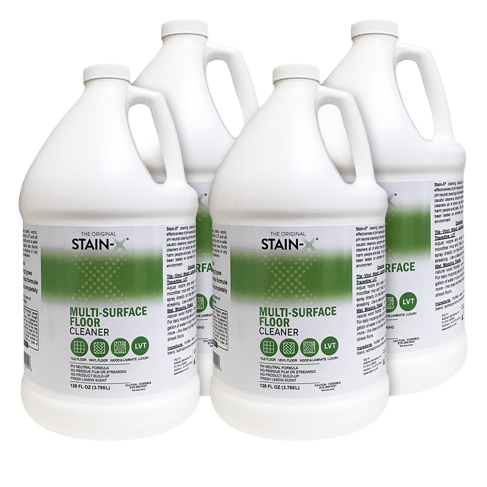 Stain-x Hard Surface Floor Cleaners Gallon 4 pk